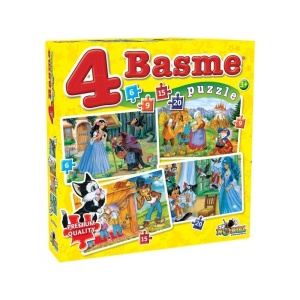 Puzzle 4 Basme Mici 6, 9, 15, 20