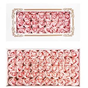 Trandafiri decorativi, din sapun, 50 buc/set - ROZ PAL