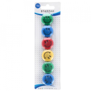 Magneti Emoticon II color 30 mm 6 buc/set - STARPAK