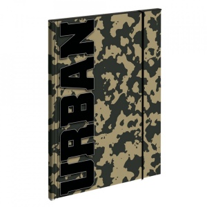 Mapa premium, lucioasa, Military, inchidere cu elastic 23.5x31.5 cm S-COOL