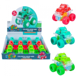 Tractor 360°, cu lumina, 9.2x8.8x9.1 cm