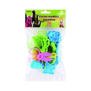 Forme modelat plastilina 20 piese Ecada