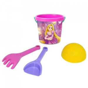 Galetusa nisip, Princess + 3 accesorii, 12,5x14 cm - Tigres