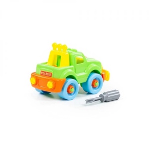 Jeep demontabil, 25,5x10x22 cm, Polesie