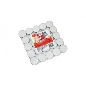 Lumanari pastila, albe, 10g, 50 buc/set