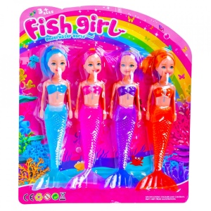 Papusa sirena, 4 buc/set