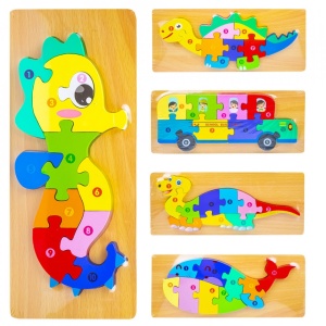 Puzzle din lemn, incastru