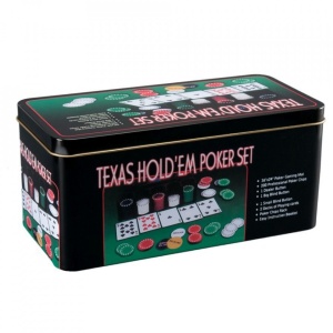 Set Poker plastic + metal + textil