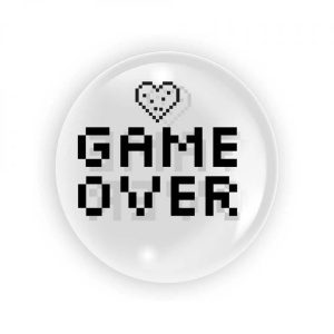 Balon transparent 45 cm - Game Over - TUBAN