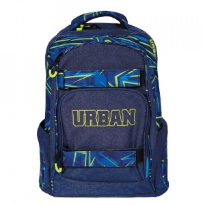 Ghiozdan anatomic compartiment laptop, URBAN GREEN LINES, 46x31x16 cm - S-COOL