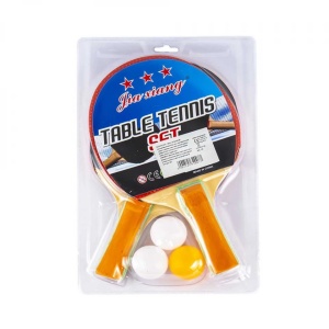 Palete ping-pong + 3 mingi, 1 set/blister