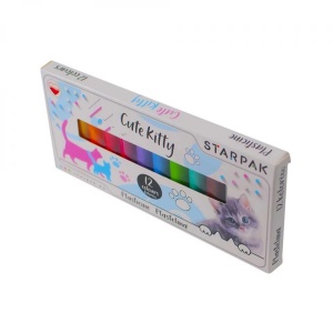Plastilina Cats, 12 culori/set - STARPAK