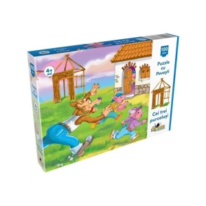 Puzzle 100 piese Cei Trei Purcelusi