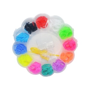 Set creativ elastice, 400 piese, Floare