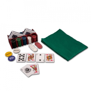 Set Poker plastic + metal + textil