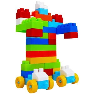 Cuburi constructii in gentuta, 160 piese/285g - ROBENTOYS