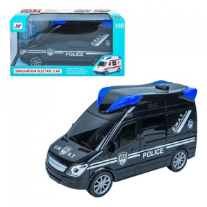 Masina politie, cu baterii, 21.5x9.5x12 cm