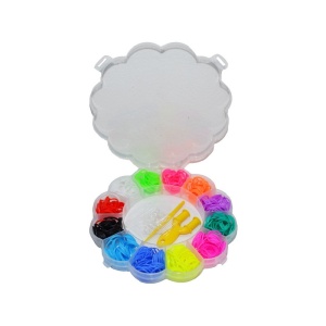 Set creativ elastice, 400 piese, Floare