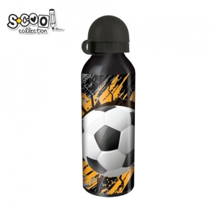Sticla apa 500 ml, aluminiu, Football, 6.3x21 cm - S-COOL