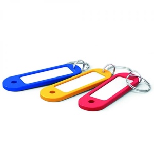 Breloc pentru chei, cu eticheta, 5x2,2 cm, 20 buc/set - OFFISHOP