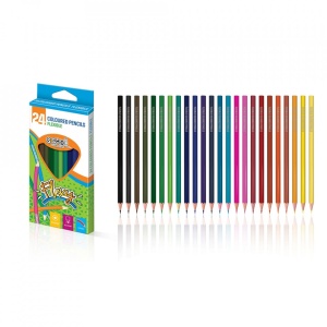 Creioane color, flexibile, 24 culori/set - S-COOL