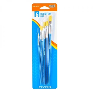 Pensule varf tesit, 6 buc/blister - S-COOL
