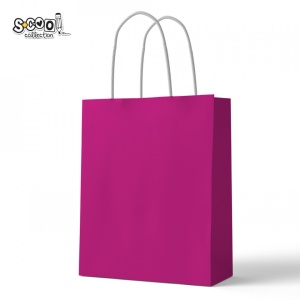Punga hartie Craft, roz, 18x23x10 cm - S-COOL