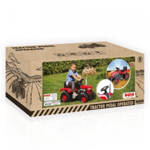 Tractor cu pedale, rosu, 53x83x45 - Dolu