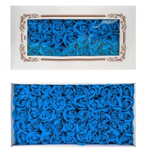 Trandafiri decorativi, din sapun, 50 buc/set - TURCOAZ