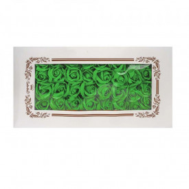 Trandafiri decorativi, din sapun, 50 buc/set - VERDE FISTIC