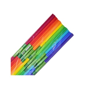 Hartie creponata 200x50cm, Curcubeu, 10 culori/set - Koh-I-Noor