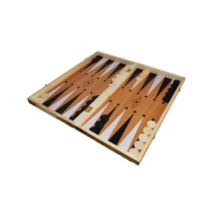 Joc 3 in 1: Sah, table, dame! Cutie lemn, 47x25cm