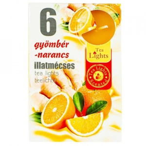 Lumanari pastila, Portocale + Ghimbir, 6 buc/set, 2cm diametru pastila