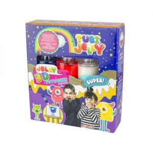 Set TubiJelly, 3 culori - Monstrii - TUBAN