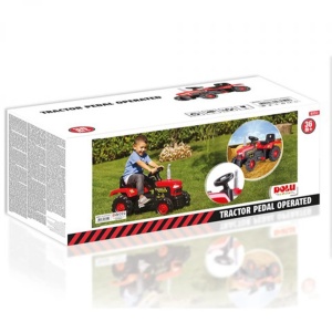 Tractor cu pedale, rosu, 53x83x45 - Dolu