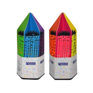 Creioane grafit cu radiera, 144/display - NEBO 16144