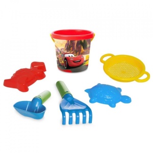 Galetusa nisip, Cars + 5 accesorii, 12,5x14 cm - Tigres