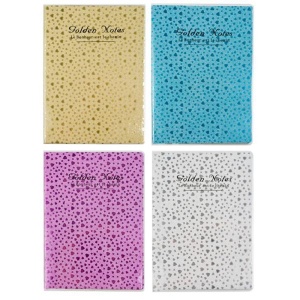 Notes A5 Glitter, diverse culori - STARPAK