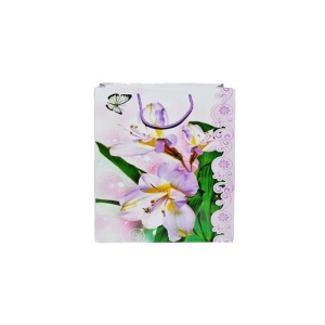Punga cadou cu flori, 26x32x10 cm