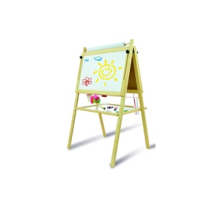 Tablita de lemn magnetica /ajustabila/ 2 fete/115cm + suport + accesorii - Tupiko