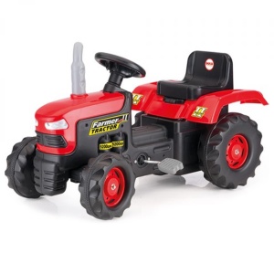 Tractor cu pedale, rosu, 53x83x45 - Dolu
