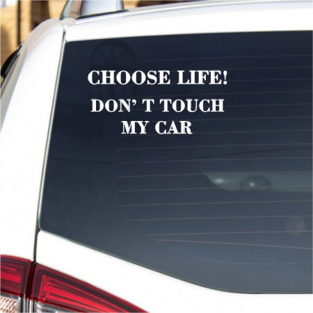 Sticker auto -Dont touch my car 2-