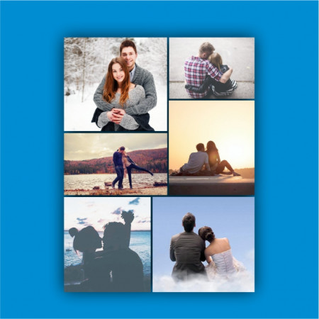 Tablou canvas personalizat cu 6 poze