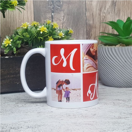 Cana personalizata cu 4 poze -MAMA-