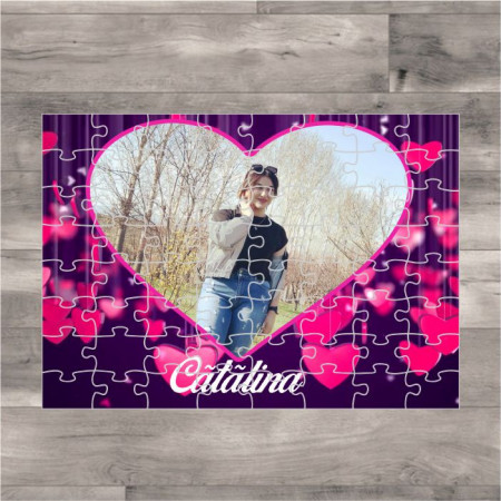  Puzzle personalizat cu poza si text