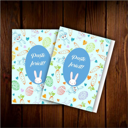 Felicitare personalizata cu text -Iepuraș-
