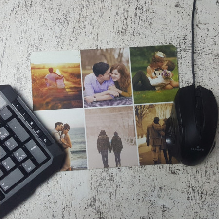 Mouse pad personalizat cu 6 poze