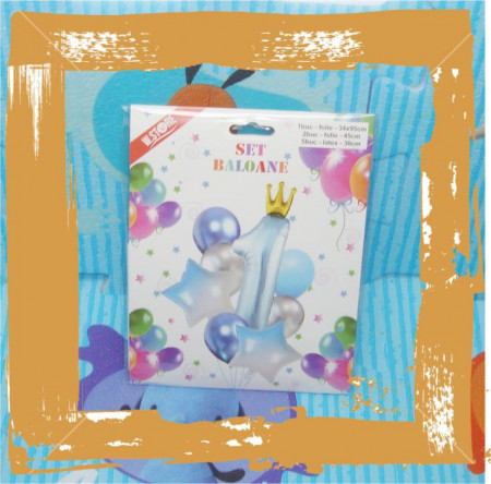 Set aranjament baloane 1 bleu