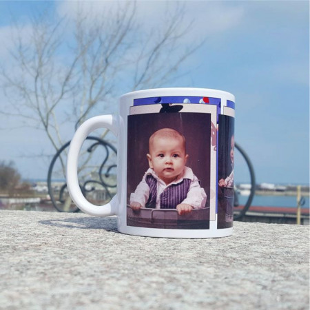 Cana personalizata cu 3 poze