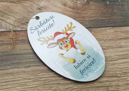 Ornament pom -IUBIRE SI FERICIRE-